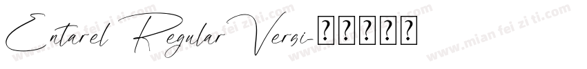 Entarel RegularVersi字体转换